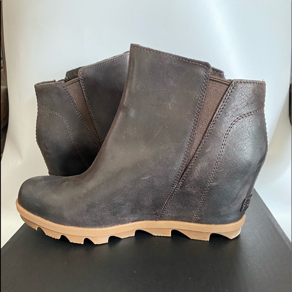 Sorel Shoes Sorelnew Joan Of Artic Wedge Zip Blackened Brown Poshmark